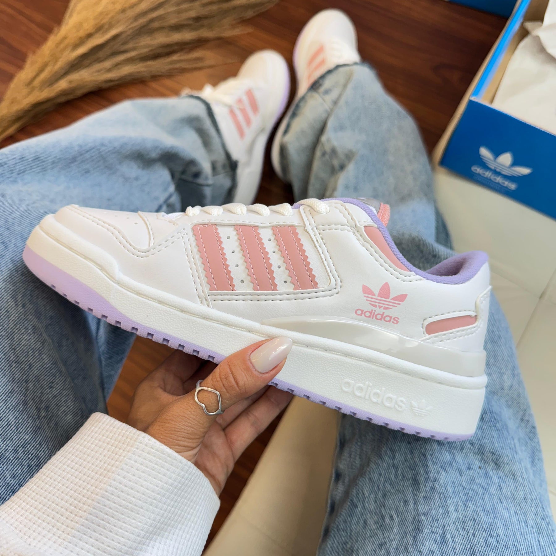 Tênis Fórum Rose com Branco - Premium