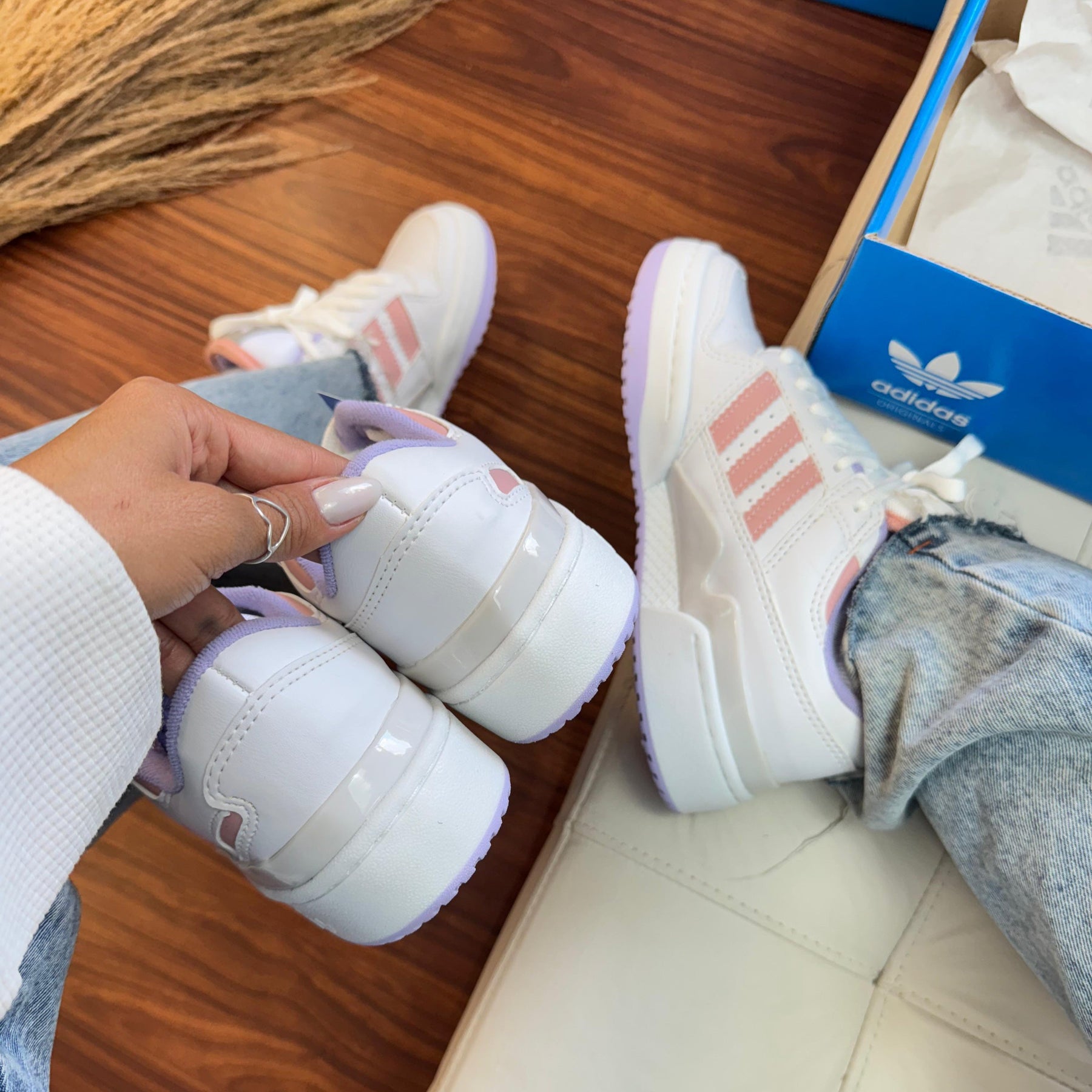 Tênis Fórum Rose com Branco - Premium