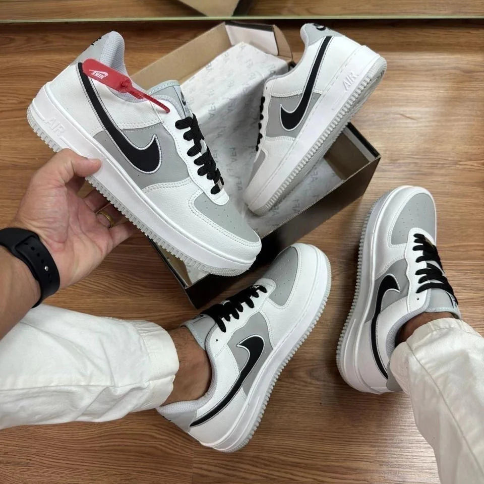 Tênis Air Force Branco e Preto - Premium