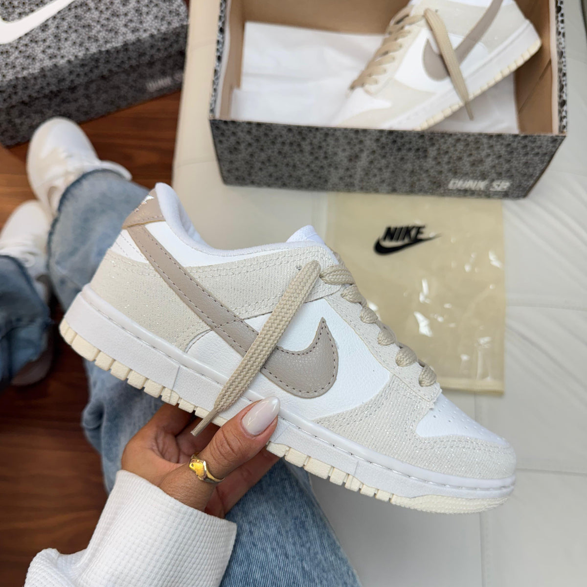 Tênis Dunk Luxo Cinza - Premium