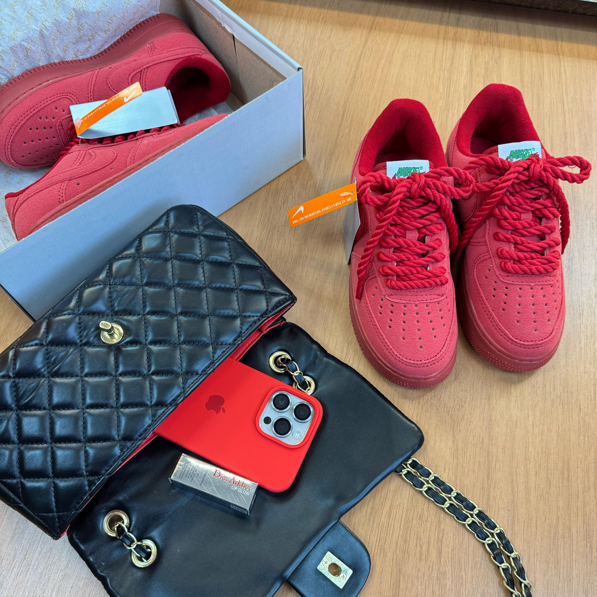 Tênis Air Force Vermelho Corda - Premium