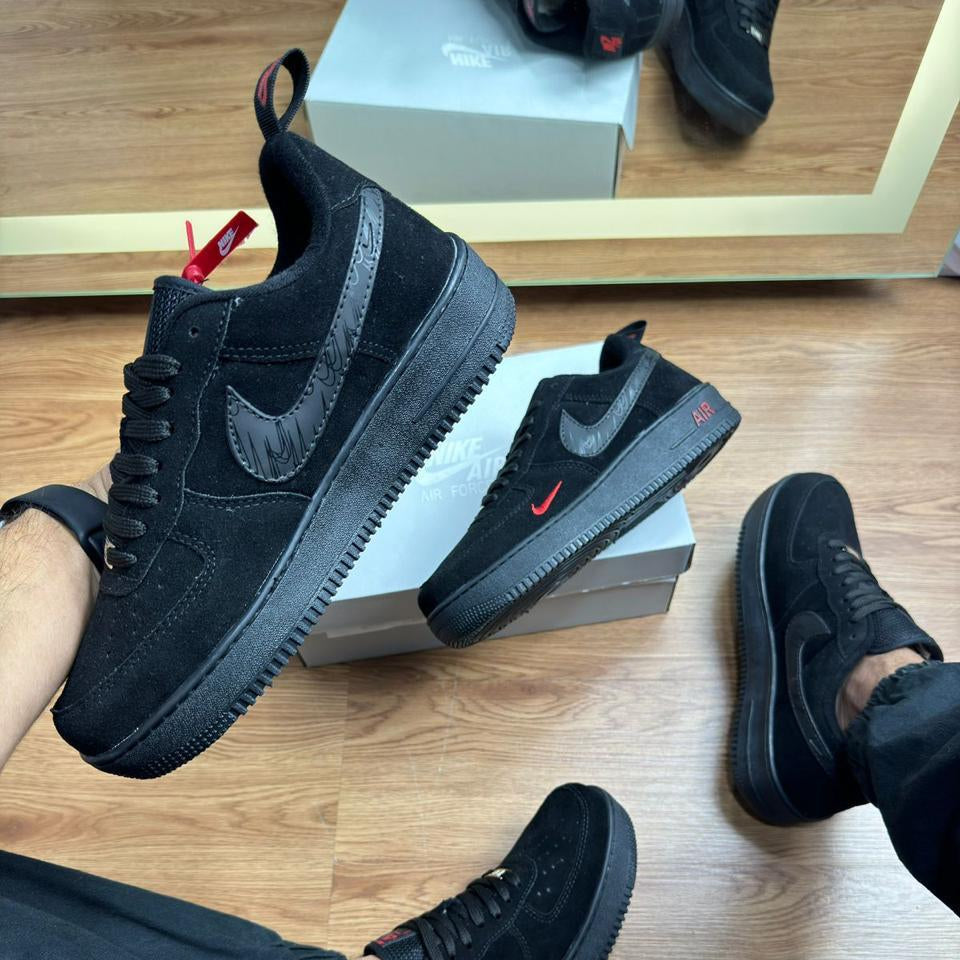 Tênis Air Force Preto Camurça - Premium