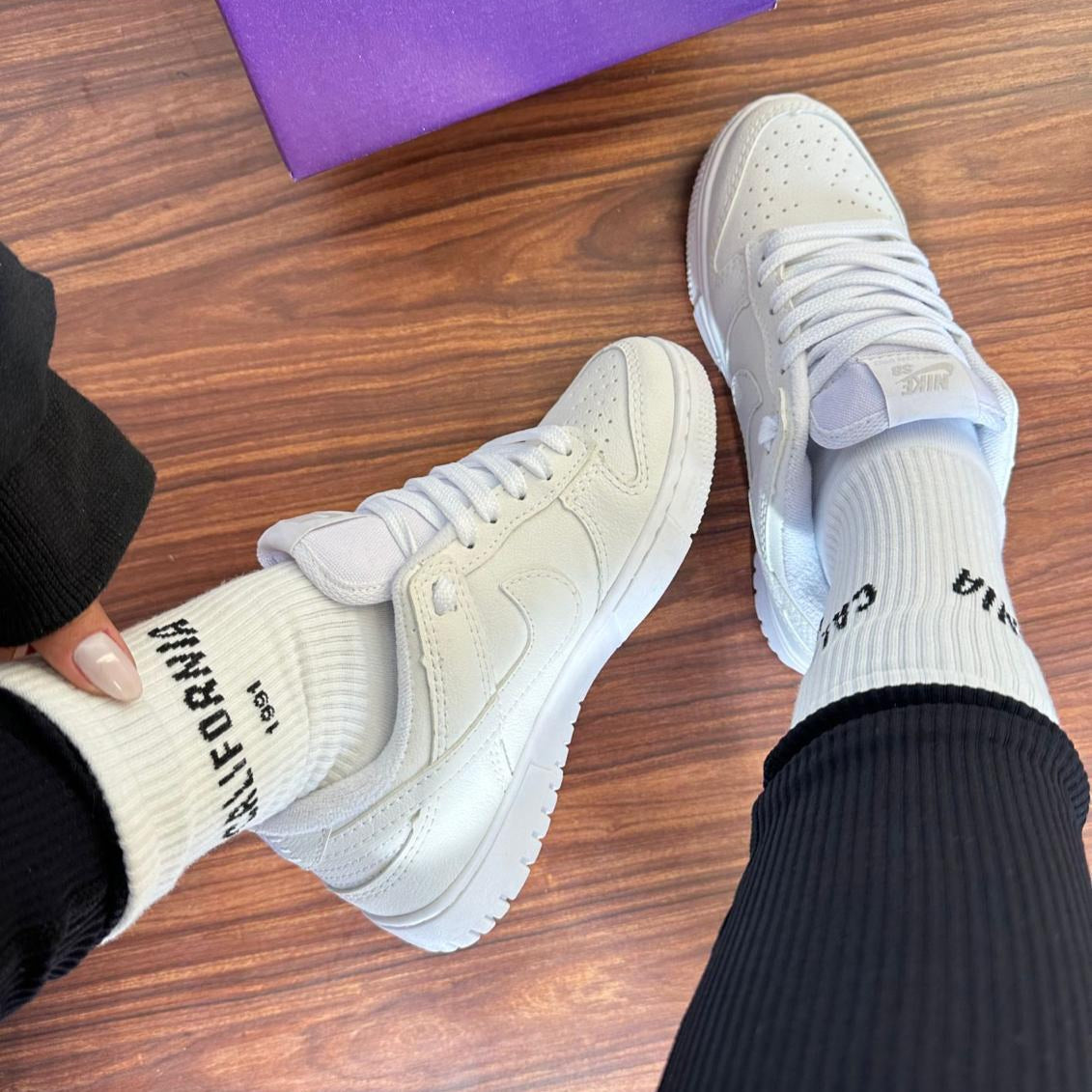 Tênis Dunk Branco - Premium