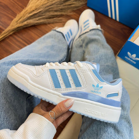Tênis Fórum Azul com Branco - Premium