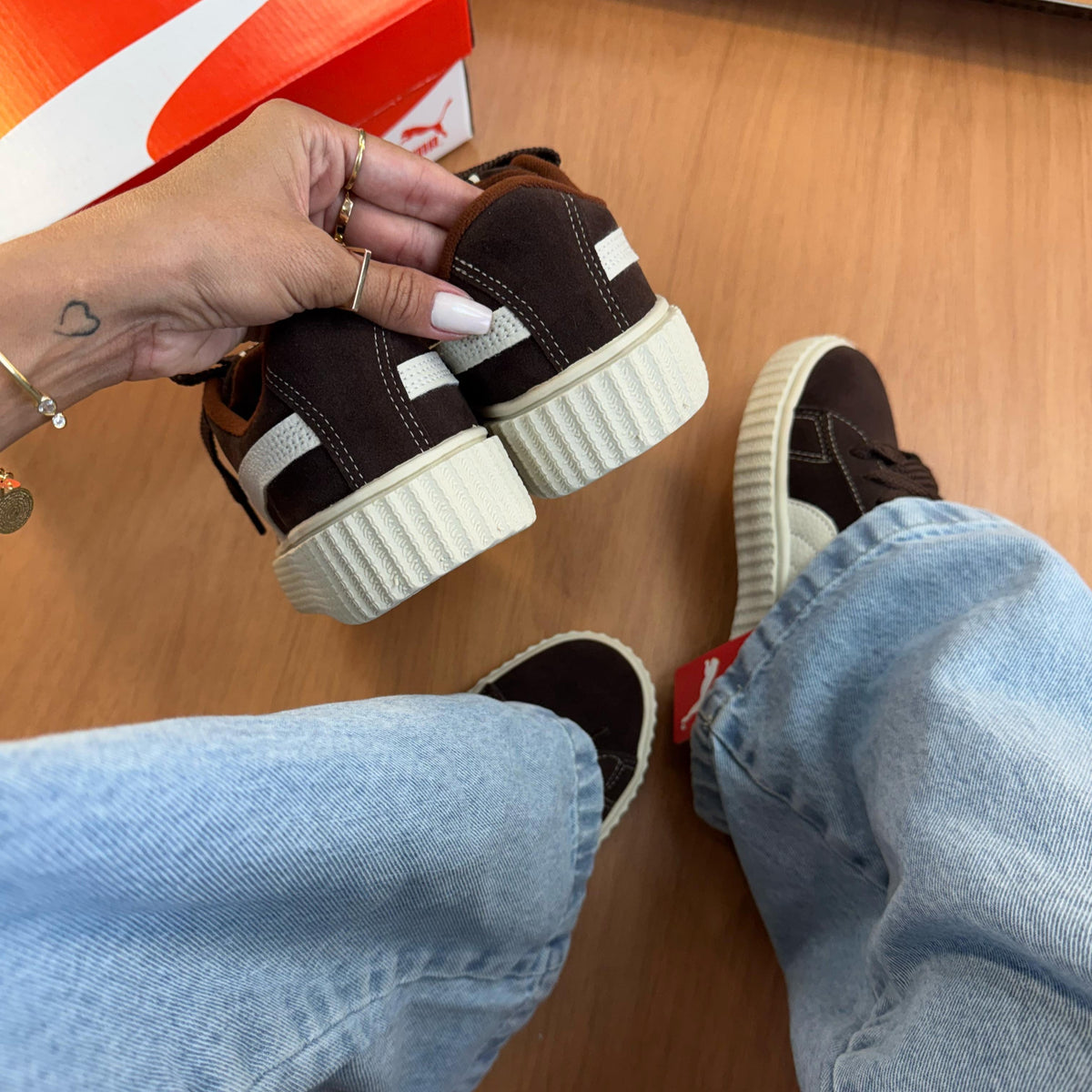 Tênis Puma Suede Marrom - Premium