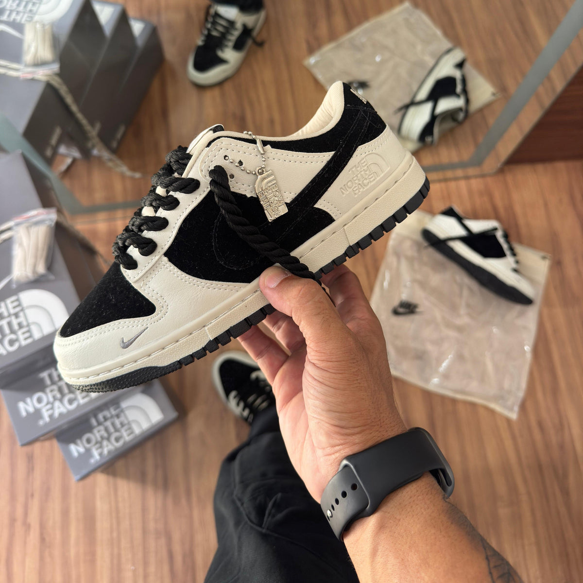 Tênis Dunk The North Face Preto - Premium