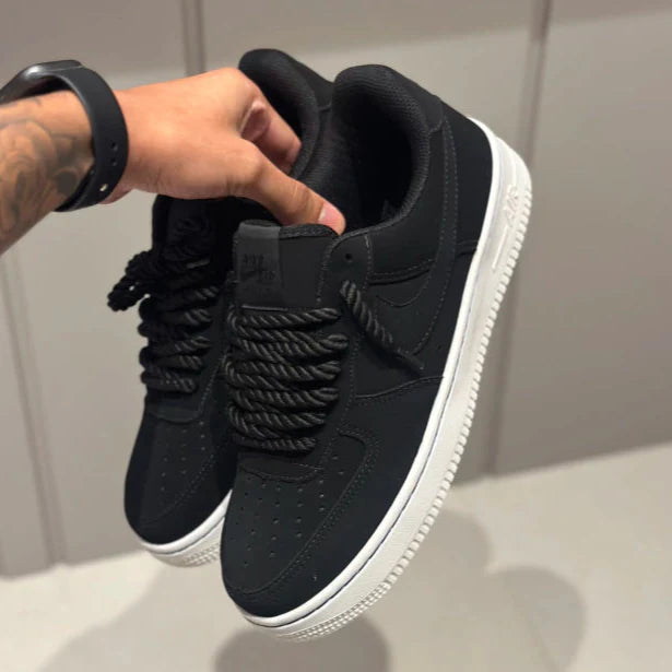 Tênis Air Force Preto Corda - Premium