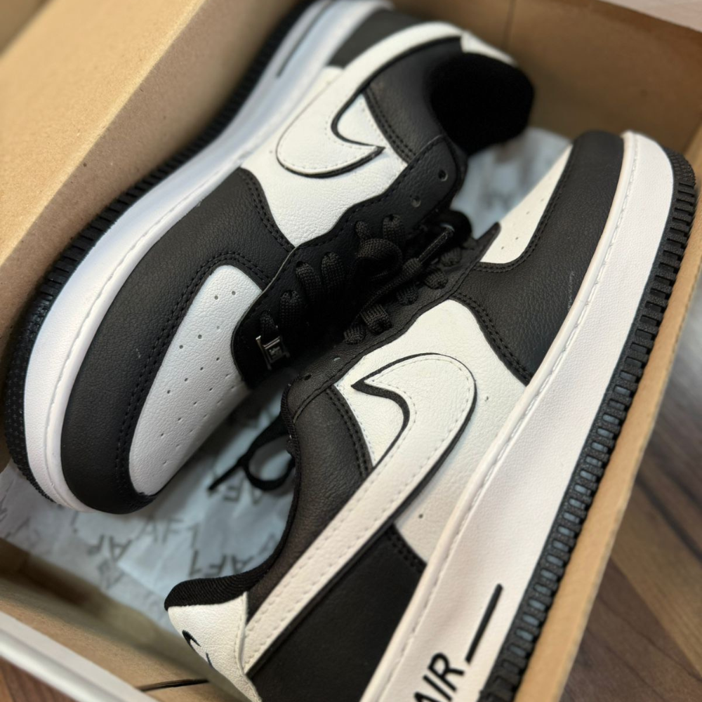 Tênis Air Force Preto e Branco - Premium