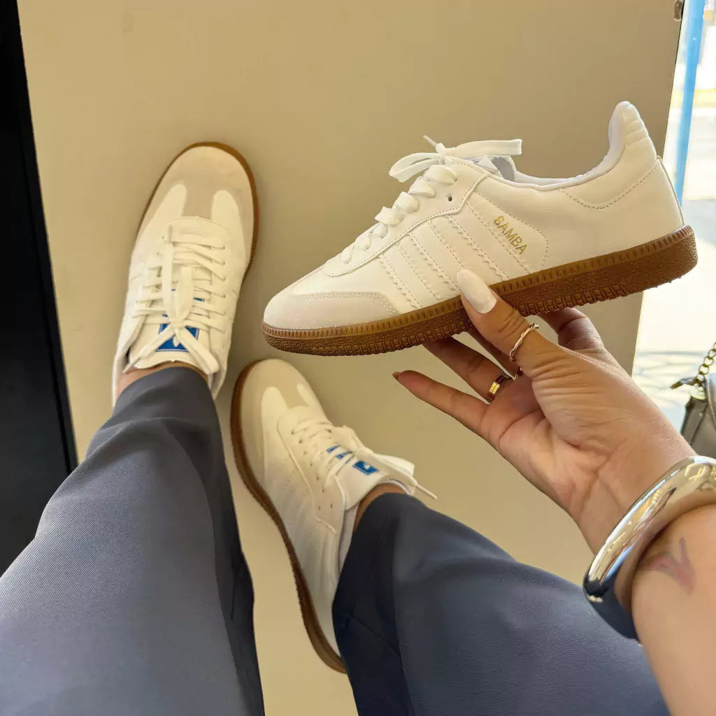 Tênis Samba Branco - Premium